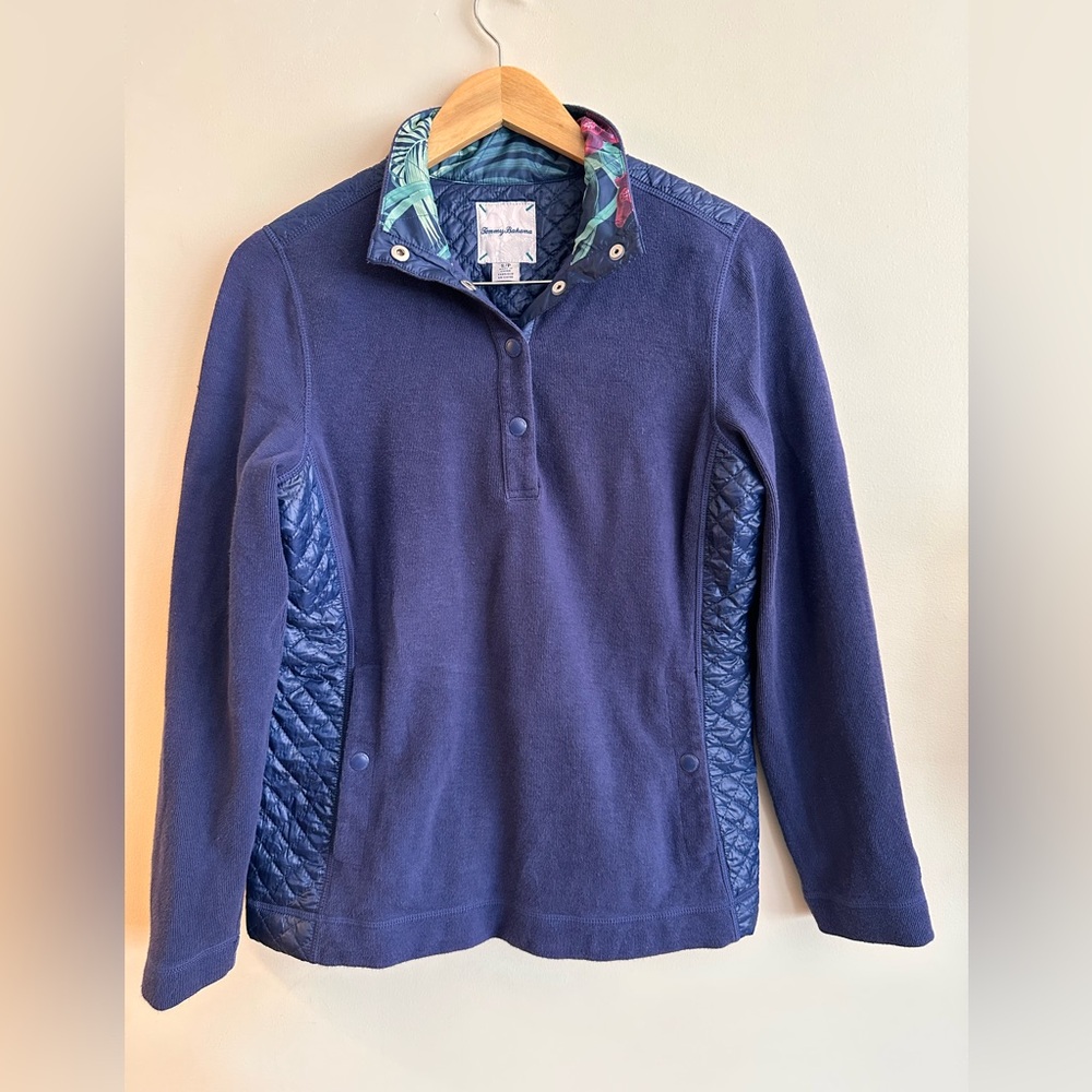 Tommy Bahama Quilted Hybrid Pullover – Women’s Size S
